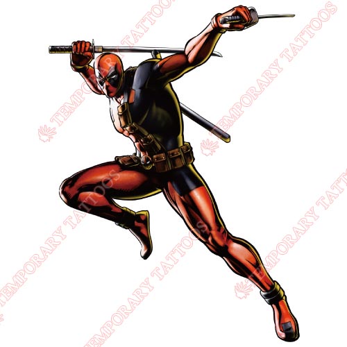 Deadpool Customize Temporary Tattoos Stickers NO.388